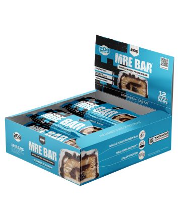 Redcon1 RC1MREBCC12 MRE Protein Bar Cookies N Cream 12 Pack