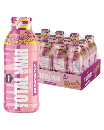 Redcon1 RC1TWRTDPL12 Total War Ready to Drink Pink Lemonade 12 Pack