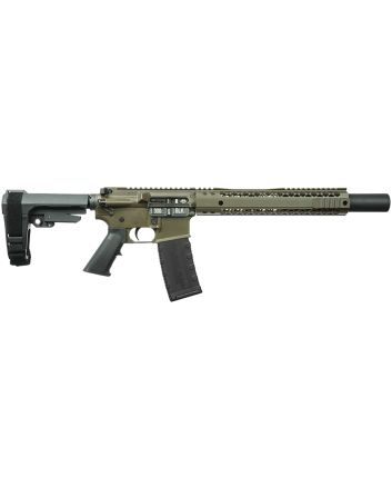 Black Rain Ordnance BROROTRM30A Bro M30ASports South ROTR 300 Blackout Badlands Cerakote Aluminum Picatinny Rail Receiver Black Black Polymer Grip
