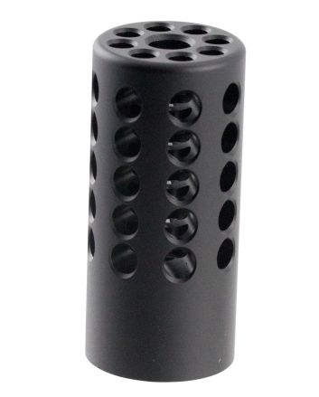 Tactical Solutions 1022CMPMB X-Ring Compensator Black Matte Aluminum with 1/2"-28 tpi Threads .920" Diameter for 22 LR Ruger 10/22
