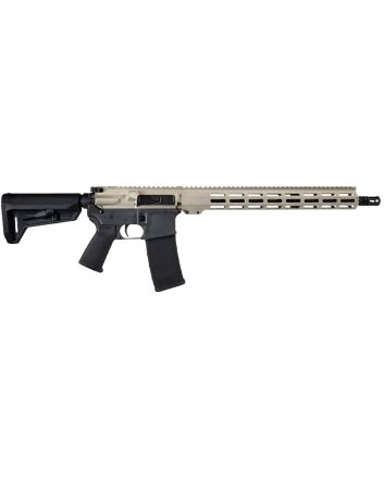 Shark Coast Tactical 300-055-1000-20 Badger5.56 NATO 30+1 16" Black Nitride Threaded Barrel, Gray &amp; Tan Cerakote Picatinny Rail Aluminum Receiver, Magpul SL-K Black Polymer Stock, Black Polymer Grip
