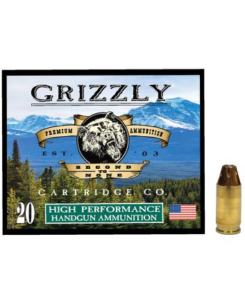 Grizzly Ammo GC380A2 380ACP 90gr Jacketed Hollow Point 20 Per Box/10 Case