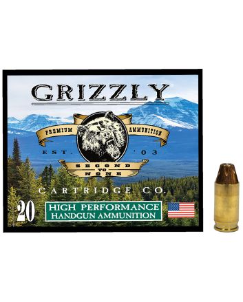 Grizzly Ammo GC38A1 380ACP+P 90gr Jacketed Hollow Point 20 Per Box/10 Case