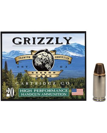 Grizzly Ammo GC9M+P1 9mm+P 124gr Full Metal Jacket Flat Point 20 Per Box/10 Case