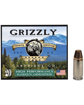 Grizzly Ammo GC9M+P2 9mm+P 147gr Full Metal Jacket Flat Point 20 Per Box/10 Case
