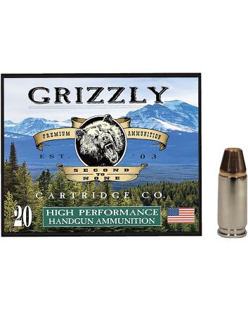 Grizzly Ammo GC9+P+CM7 9mm+P 124gr Full Metal Jacket Flat Point 20 Per Box/10 Case