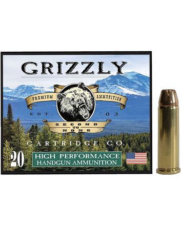 Grizzly Ammo GC38SP3 38Special 148gr Jacketed Hollow Point 20 Per Box/10 Case