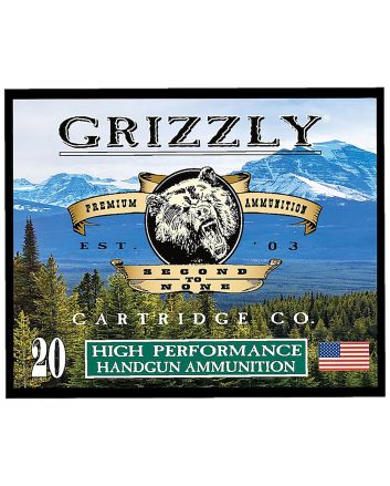 Grizzly Ammo GC38SP+P9 38Special+P 148gr Full Metal Jacket Flat Point 20 Per Box/10 Case
