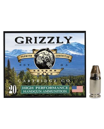 Grizzly Ammo GC357S2 357Sig 90gr Jacketed Hollow Point 20 Per Box/10 Case