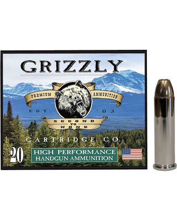 Grizzly Ammo GC357M9 357Mag 148gr Jacketed Hollow Point 20 Per Box/10 Case