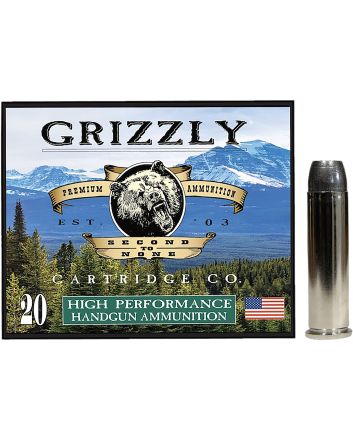 Grizzly Ammo GC357M12 357Mag 180gr Wide Flat Nose Gas Check 20 Per Box/10 Case