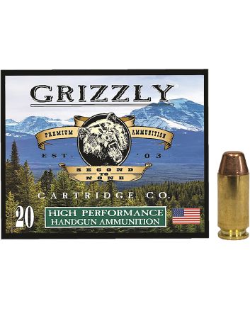 Grizzly Ammo GC40SW5 40S&amp;W 200gr Full Metal Jacket Flat Point 20 Per Box/10 Case
