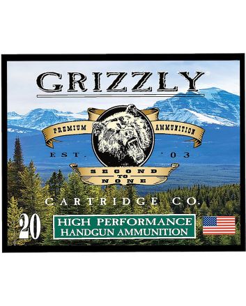 Grizzly Ammo GC10M6 10mmAuto 165gr Jacketed Hollow Point 20 Per Box/10 Case