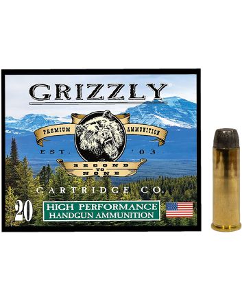 Grizzly Ammo GC41M4 41Mag 250gr Wide Flat Nose Gas Check 20 Per Box/10 Case