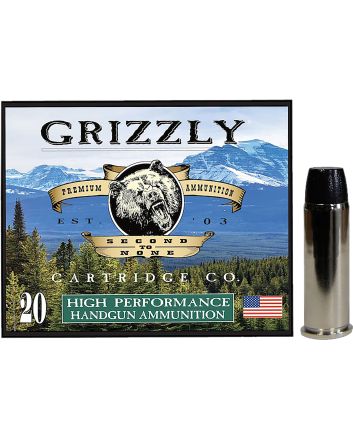 Grizzly Ammo GC44M9 44Mag 260gr Wide Flat Nose Gas Check 20 Per Box/10 Case