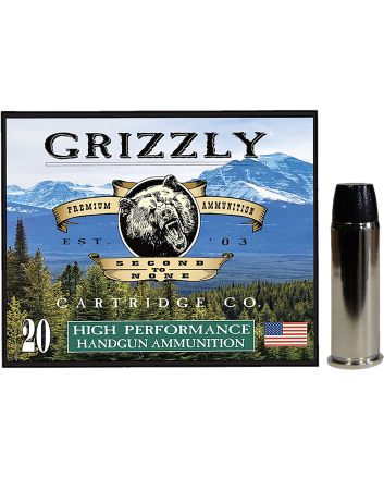 Grizzly Ammo GC44M16 44Mag 300gr Wide Flat Nose Gas Check 20 Per Box/10 Case