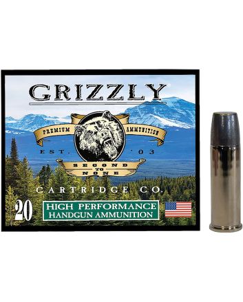 Grizzly Ammo GC44M19 44Mag 320gr Wide Long Nose Gas Check 20 Per Box/10 Case