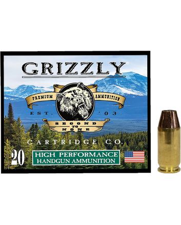 Grizzly Ammo GC45A2 45ACP 230gr Jacketed Hollow Point 20 Per Box/10 Case