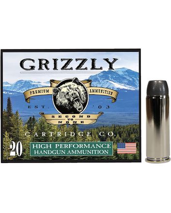 Grizzly Ammo GC45C4 45Colt 265gr Wide Flat Nose Gas Check 20 Per Box/10 Case