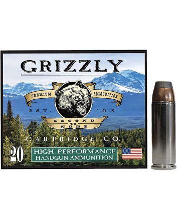 Grizzly Ammo GC45C+P10 45Colt+P 300gr Bonded Flat Point 20 Per Box/10 Case