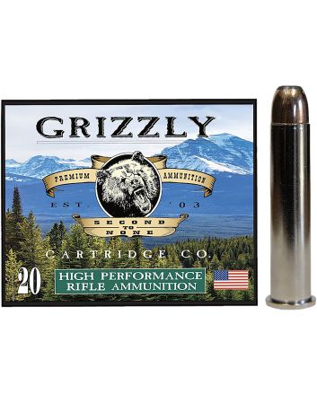 Grizzly Ammo GC45/70+P3 45-70Gov+P 350gr Bonded Flat Point 20 Per Box/10 Case