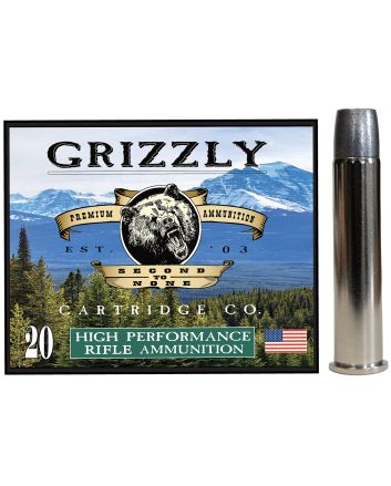 Grizzly Ammo GC45/70+P5 45-70Gov+P 405gr Wide Long Nose Gas Check 20 Per Box/10 Case