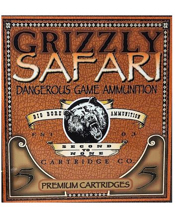 Grizzly Ammo GC416RG5 416Rigby 400gr Solid Brass 5 Per Box/10 Case