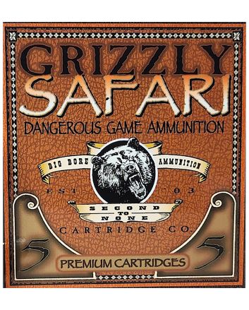 Grizzly Ammo GC5/416NE2 500-416NitroExpress 400gr Solid Brass 5 Per Box/10 Case