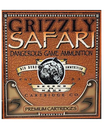 Grizzly Ammo GC47NE2 470NitroExpress 500gr Solid Brass 5 Per Box/10 Case