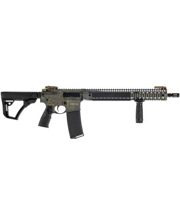 Daniel Defense DLRLIMSER-002 DDM4 V9 5.56 NATO 32+1 16" Crocodile Rattlecan Threaded Barrel, Crocodile Rattlecan Picatinny Rail Aluminum Receiver, DD Buttstock Black Polymer Stock, Black Polymer Grip
