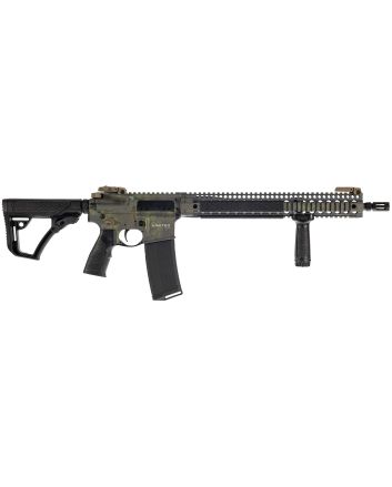 Daniel DefenseDDM4 V9 *CA Compliant 5.56 NATO 10+1 16" Crocodile Rattlecan Threaded Barrel, Crocodile Rattlecan Picatinny Rail Aluminum Receiver, DD Buttstock Black Polymer Stock, Black Polymer Grip