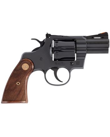 Colt Mfg PYTHONBP2WTS Python357 Mag 6 Shot 2.50" Blued Carbon Steel Vent Rib Barrel, Cylinder &amp; Frame, Wood Grip, Exposed Hammer