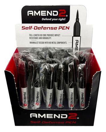 Amend2 A2SELFDEFPENDISP V2 Self Defense Pen Black G10 24pk.