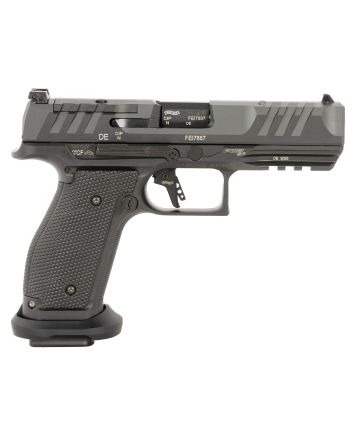 Walther Arms 2897008 PDP Pro Full Size Frame 9mm Luger 20+1 4.50" Black Steel Barrel, Black Optic Ready/Serrated Steel Slide, Black Steel Frame w/Picatinny Rail, Textured Polymer Grip
