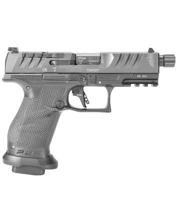 Walther Arms 2844176 PDP Pro SD Compact Frame 9mm Luger 18+1 4.60" Black Threaded Barrel, Black Optic Ready/Serrated Steel Slide, Black Polymer Frame w/Picatinny Rail, Medium Backstrap Grip