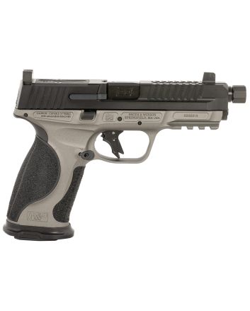Ed Brown MPFTACT Fueled M&amp;P Tactical 9mm Luger 19+1 4.75" Black Nitride Match Grade Threaded Barrel, Black Nitride Optic Cut/Serrated Stainless Steel Slide