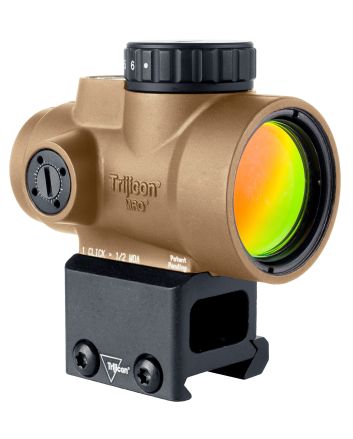 Trijicon 2200328 MRO SDCoyote Tan 1x25mm 2 MOA Red Dot Reticle Lower 1/3 Co-Witness Mount