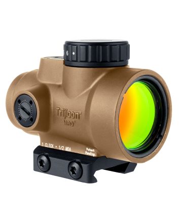 Trijicon 2200347 MRO SDCoyote Tan 1x25mm 2 MOA Green Dot Reticle Low Mount