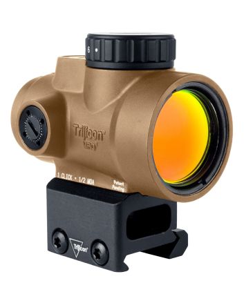 Trijicon 2200348 MRO SDCoyote Tan 1x25mm 2 MOA Green Dot Reticle Full Co-Witness Mount