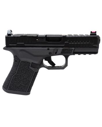Faxon Firearms FX-19-P-02 FX-19 Patriot Gen 2 Compact Frame 9mm Luger 15+1 Black DLC Match Grade Barrel, Optic Cut/Serrated Slide, Polymer Frame w/Picatinny Rail, Angled Grip