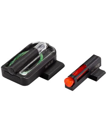 HiViz CKMFD21 FastDotH3Red/Fiber Optic Green Tritium Black Frame Fits Canik Mete