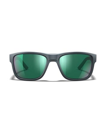 Wiley X AC6OVN17 OvationGreen Mirror Lens Dark Gray Frame