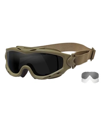 Wiley X SP29T Spear Goggles Smoke Gray Lens Polycarbonate Tan Frame