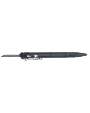 CobraTec Knives CNCOTFPBLKGEN2 Tactical Pen Gen II Black Aluminum D2 Steel Blade, Includes Pocket Clip