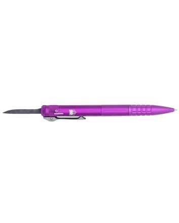 CobraTec Knives CNCOTFPPURGEN2 Tactical Pen Gen II Purple Aluminum D2 Steel Blade, Includes Pocket Clip