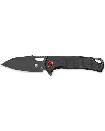 CobraTec Knives CTWOLVERINEG10 Wolverine3.13" Folding Drop Point Plain Black Stonewashed D2 Steel Blade, 4.25" Black Textured G10 Scales Handle