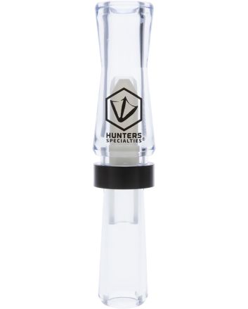 Hunters Specialties HS-WF-DRDC Suzie-Q Double Reed Duck Call Duck Sounds Clear Polycarbonate