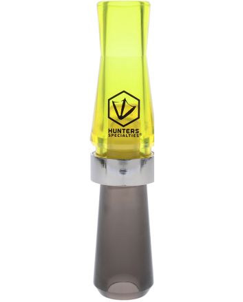 Hunters Specialties HS-WF-SRGC E-Z-E Plucker Short Reed Goose Call Black/Yellow Polycarbonate