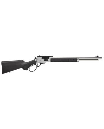 Smith &amp; Wesson 14204 185445-70 Gov 6+1 20" Stainless Threaded Barrel, Stainless Steel Receiver w/Picatinny Rail, Fixed Black Synthetic Stock, Thread Protector