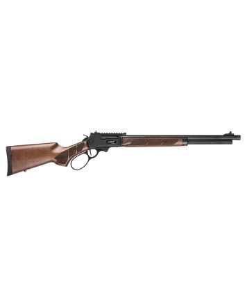 Smith &amp; Wesson 14384 185445-70 Gov 6+1 20" Black Armornite Threaded Barrel, Black Armornite Picatinny Rail Receiver w/Picatinny Rail, Fixed Walnut w/Textured Grip Panels Stock, Thread Protector